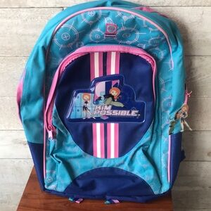 Kim Possible Blue and Pink Backpack